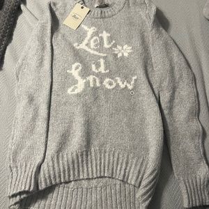 let it snow sweater by Bass